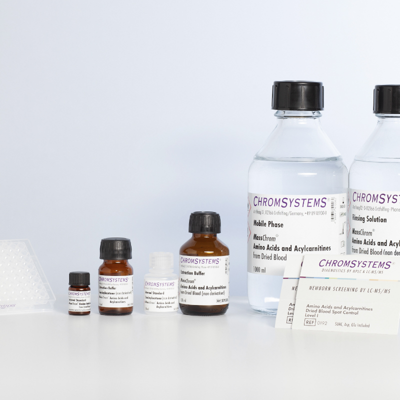 Тест-набір для скринінгу новонароджених 57000 Mass Chrom Амінокислоти та ацилкарнітин з висушених плям крові/ без дериватизації